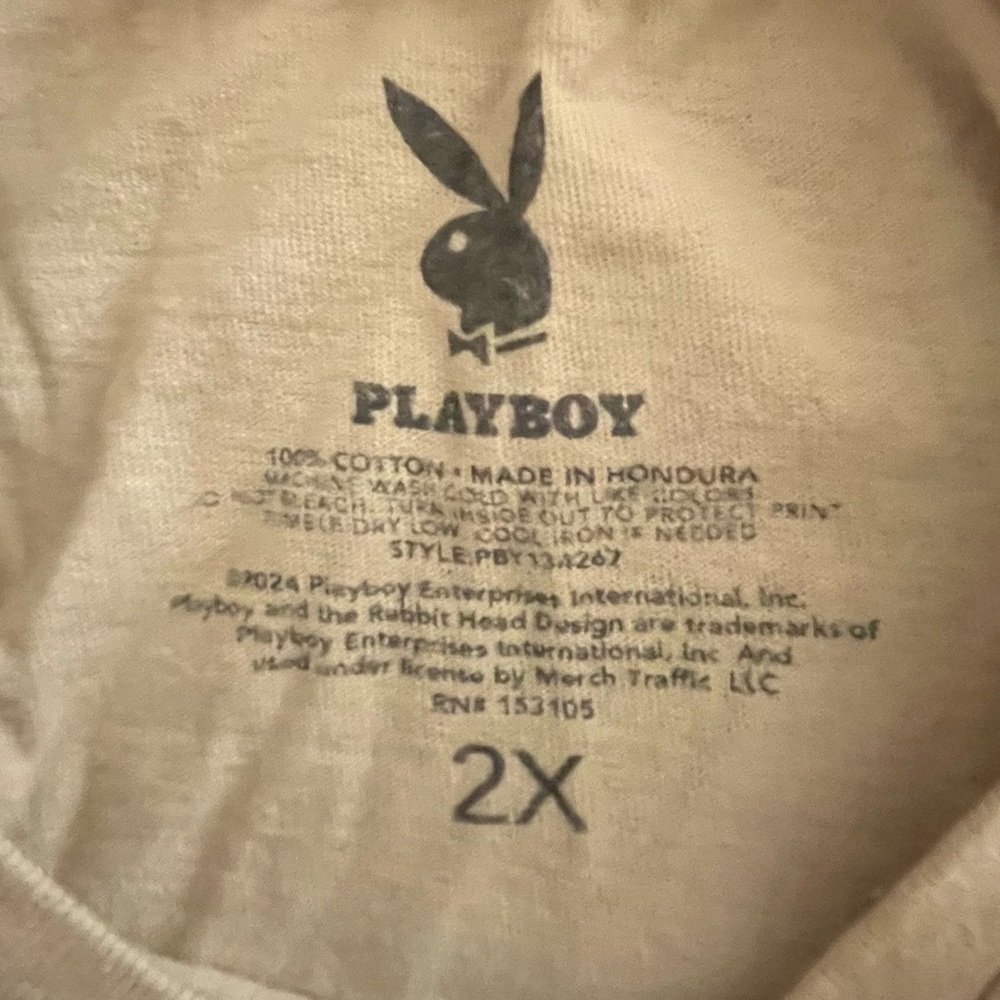 Playboy Graphic Crop Top and Lace-Up Pants - Picture 7 of 7